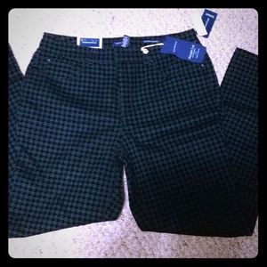 Houndstooth Flocked Jeans